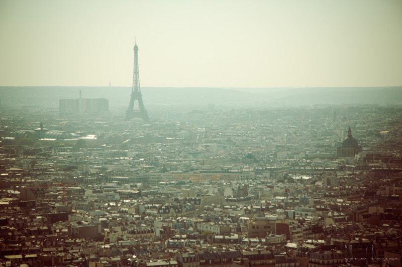Párizs látképe a Sacre Coeurtől